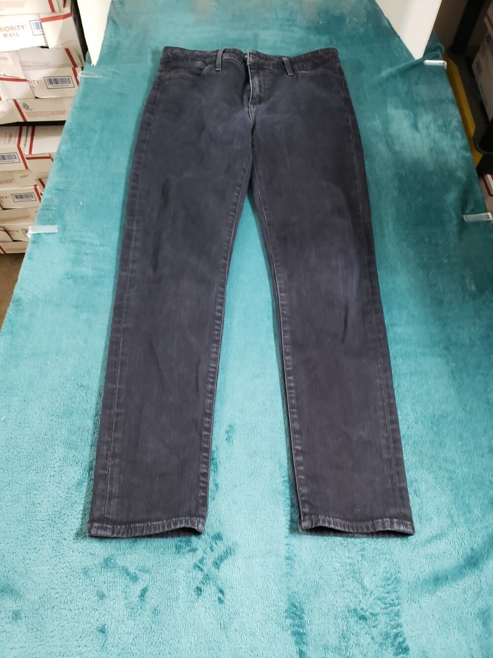Lucky Brand Jeans Size 8 Womens Black Stretch Pants Mid Rise Hayden Skinny